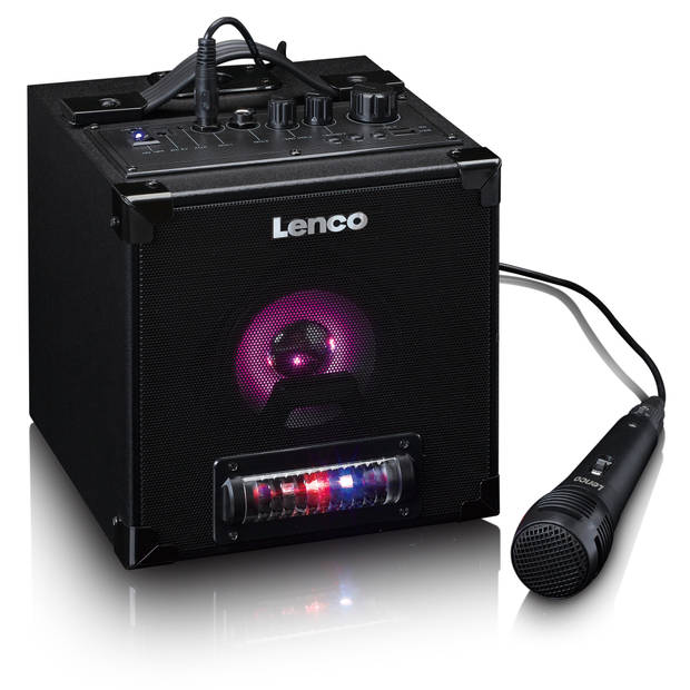 Bluetooth® 5.0 luidspreker met LED verlichting Lenco Zwart