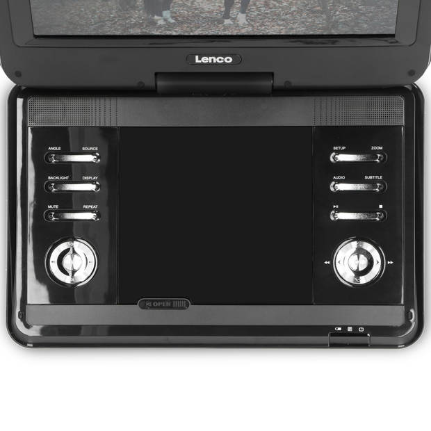 12" DVD speler - USB - SD - DVB-T2 Lenco DVP-125 Zwart