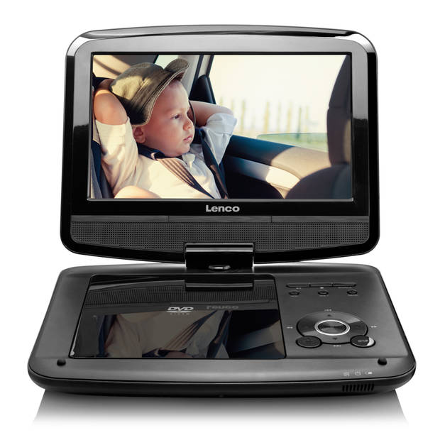 9" Portable DVD-speler met DVB-T2 ontvanger Lenco DVP-9413 Zwart