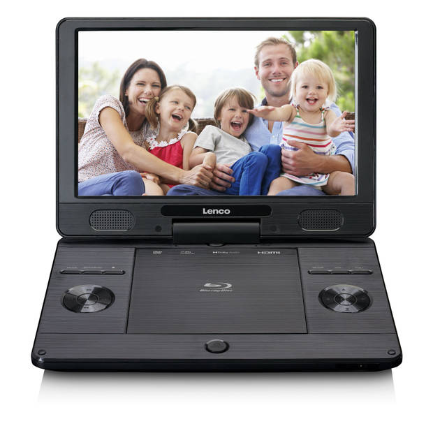 Draagbare 11.5" Blu-ray - DVD speler met USB en SD Lenco BRP-1150BK Zwart