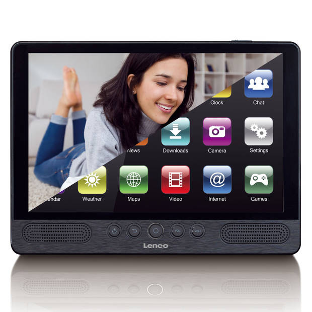 Tablet met DVD speler Lenco TDV1001BK Zwart
