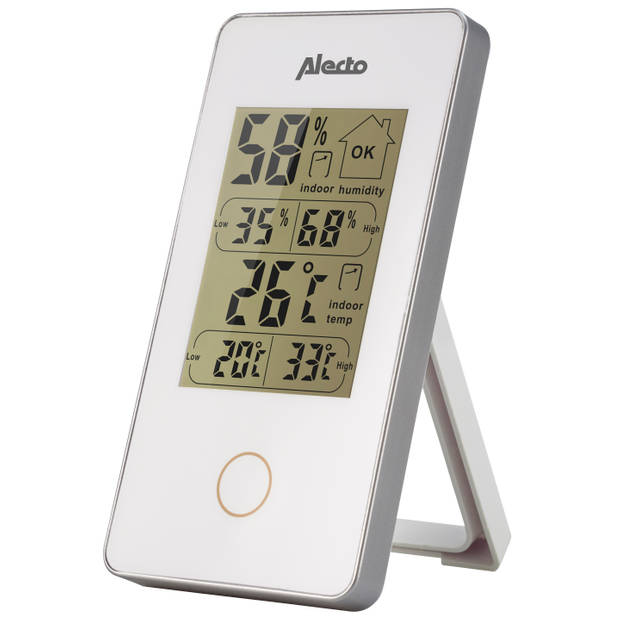 Digitale binnenthermometer Alecto WS-75 Wit