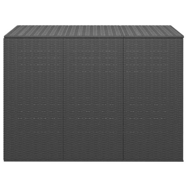 vidaXL Tuinbox 145x100x103 cm polyetheen rattan zwart