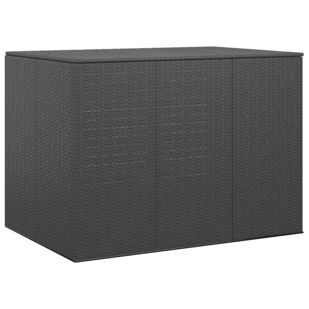 vidaXL Tuinbox 145x100x103 cm polyetheen rattan zwart