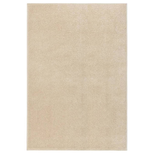 vidaXL Vloerkleed kortpolig 200x290 cm beige