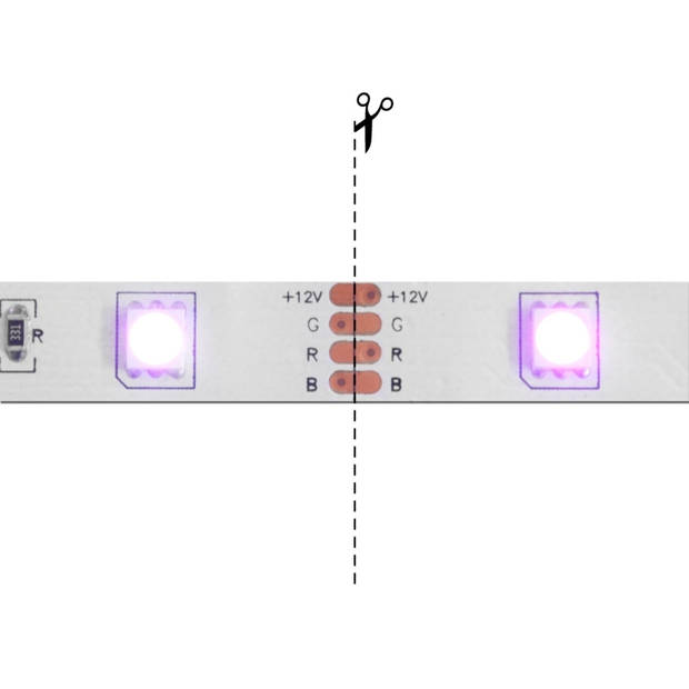 LED-strip-connector L-vorm voor RGB-strips