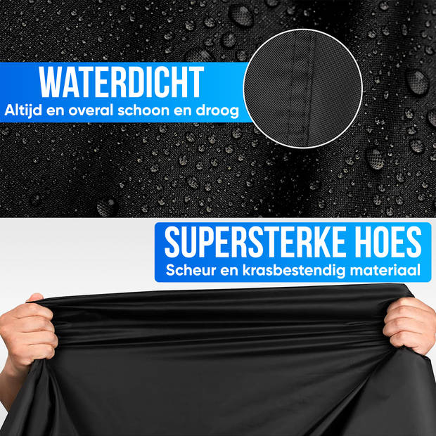 Strex Scooterhoes / Motorhoes Universeel voor alle Scooters / Motors - Waterdicht 300D Oxford - Geschikt voor Windscherm