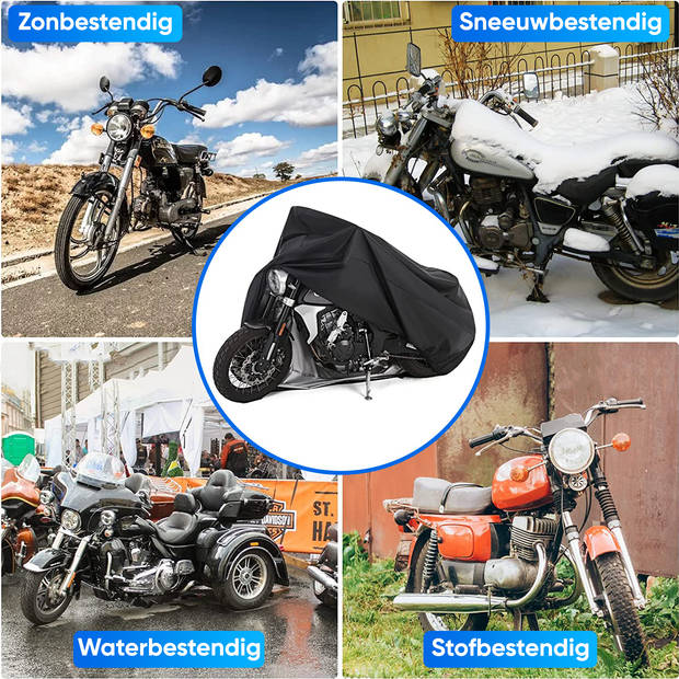 Strex Scooterhoes / Motorhoes Universeel voor alle Scooters / Motors - Waterdicht 300D Oxford - Geschikt voor Windscherm