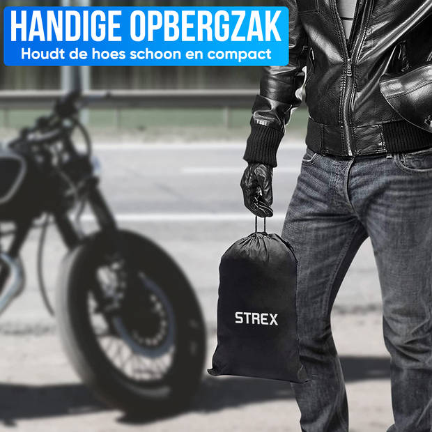 Strex Scooterhoes / Motorhoes Universeel voor alle Scooters / Motors - Waterdicht 300D Oxford - Geschikt voor Windscherm