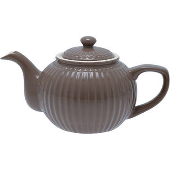 GreenGate Theepot Alice donker Chocolade bruin - 1 liter