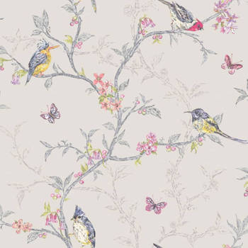 DUTCH WALLCOVERINGS Behang Phoebe lila