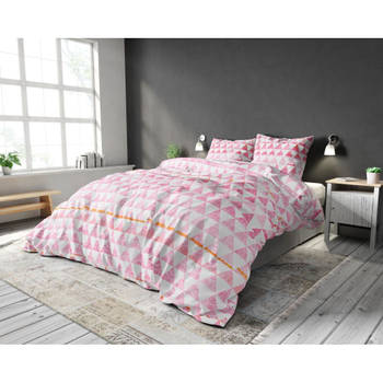Sleeptime Dekbedovertrek Jade Pink Dekbedovertrek Lits-Jumeaux 240x220 + 2 - 60x70 cm