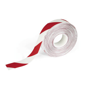 Durable DURALINE® vloer markering tape - 30 m - Rood/Wit