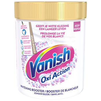 Vanish Oxi Action Whitening Booster Poeder - Vlekverwijderaar voor witte was - 550 gr