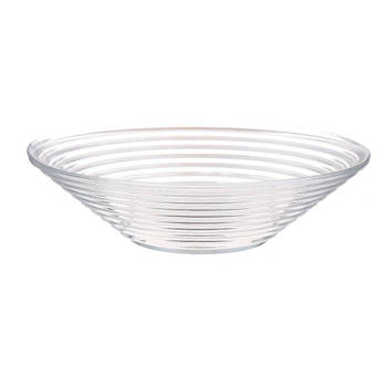 Transparante glazen serveerschaal/fruitschaal 29 cm - Serveerschalen