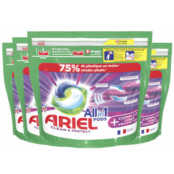 Ariel All-in-1 Pods Met Extra Vezelbescherming - 4x40 Wasbeurten - Voordeelverpakking