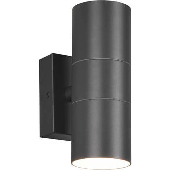 LED Tuinverlichting - Buitenlamp - Trion Lorida Up and Down - GU10 Fitting - Spatwaterdicht IP44 - Rond - Mat Antraciet
