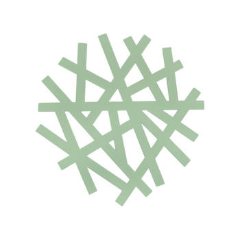 Krumble Pannenonderzetter rond - 15,8 cm - Silicoon - Groen
