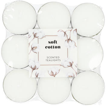 Blokker geurtheelichten - Soft Cotton - 18 stuks