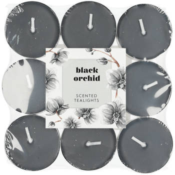 Blokker geurtheelichten - Black Orchid - 18 stuks