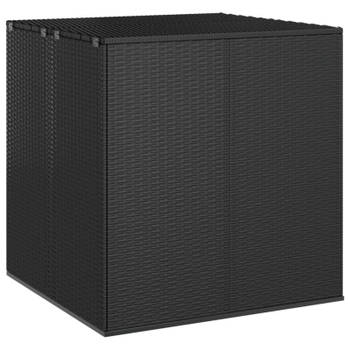 vidaXL Tuinbox 100x97,5x104 cm polyetheen rattan zwart