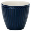 GreenGate beker (latte cup) Alice donkerblauw 300 ml - Ø 10 cm