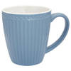 GreenGate Koffiemok Alice Nordic Sky blauw 350 ml - H 10 cm - Ø 9 cm