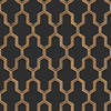 DUTCH WALLCOVERINGS Behang Geometric zwart en goudkleurig