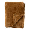 Dutch Decor - MARA - Plaid 150x200 cm - superzachte deken met zigzagpatroon - Tobacco Brown - bruin