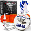 Magfishion Magneetvissen Set - 180 KG - Vismagneet - 20 Meter Lang Touw - Magneetvissen Starterspakket - Magneet Vissen