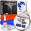 Magfishion Magneetvissen MEGA Set - 400 KG - Vismagneet - 2x Touw + Dreghaak - Magneet Vissen