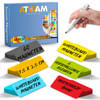 ATWAM Scrum Magneten - 60 stuks - Voor Whiteboard of Magneetbord - Herschrijfbare Magneten - Post It – 7,5*2,5 cm