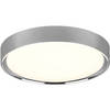 LED Plafondlamp - Badkamerlamp - Trion Clirno - 18W - Warm Wit 3000K - Spatwaterdicht IP44 - Opbouw Rond - Mat Chroom -