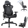 Bureaustoel gamestoel Thomas - racing gaming stijl stoel - ergonomisch - zwart design