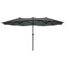 SenS-Line - Marbella Parasol Grijs 270x450 Cm - Grijs