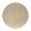 Vloerkleed Gerecycled Materiaal Rond Ciro Geel/Naturel