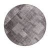 Patchwork Vloerkleed rond Antraciet Lara - Interieur05