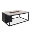 Cosi Fires Cosiloft lounge vuurtafel 120 cm zwart - grey top