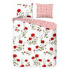 iSleep dekbedovertrek Poppy 30315 - Wit - Lits-jumeaux 240x200/220 cm