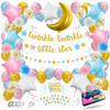 Fissaly® 112 Stuks Twinkle Twinkle Little Star Gender Reveal Versiering Decoratie - Slingers, Ballonnen & Accessoires