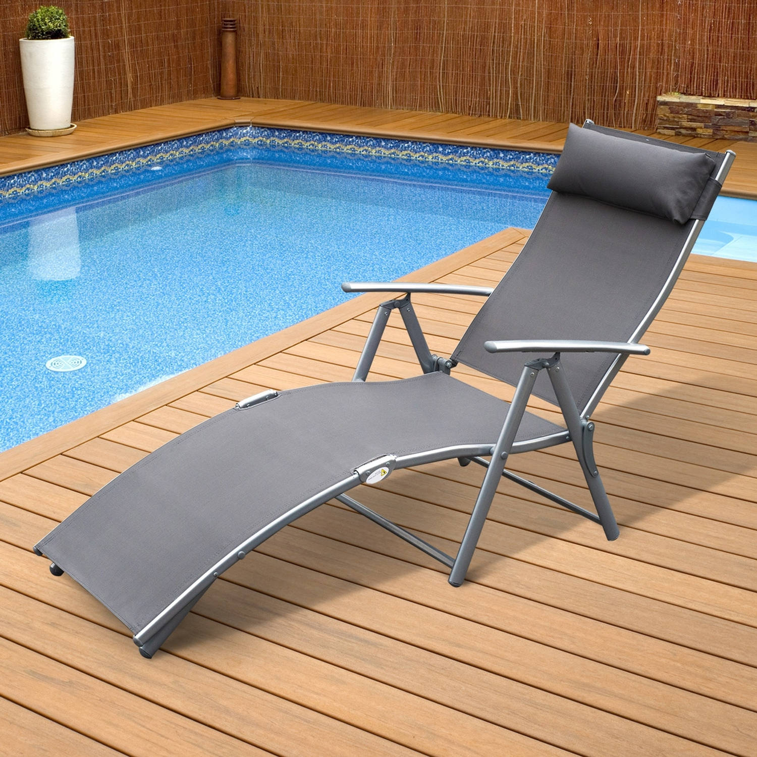 aanpassen Haalbaar Opstand Zonnestoel - Ligbed - Zonnebed - Ligbedden tuinmeubelen - Ligbed tuin -  Strandstoel - Relaxstoel - Verstelbare stoel | Blokker