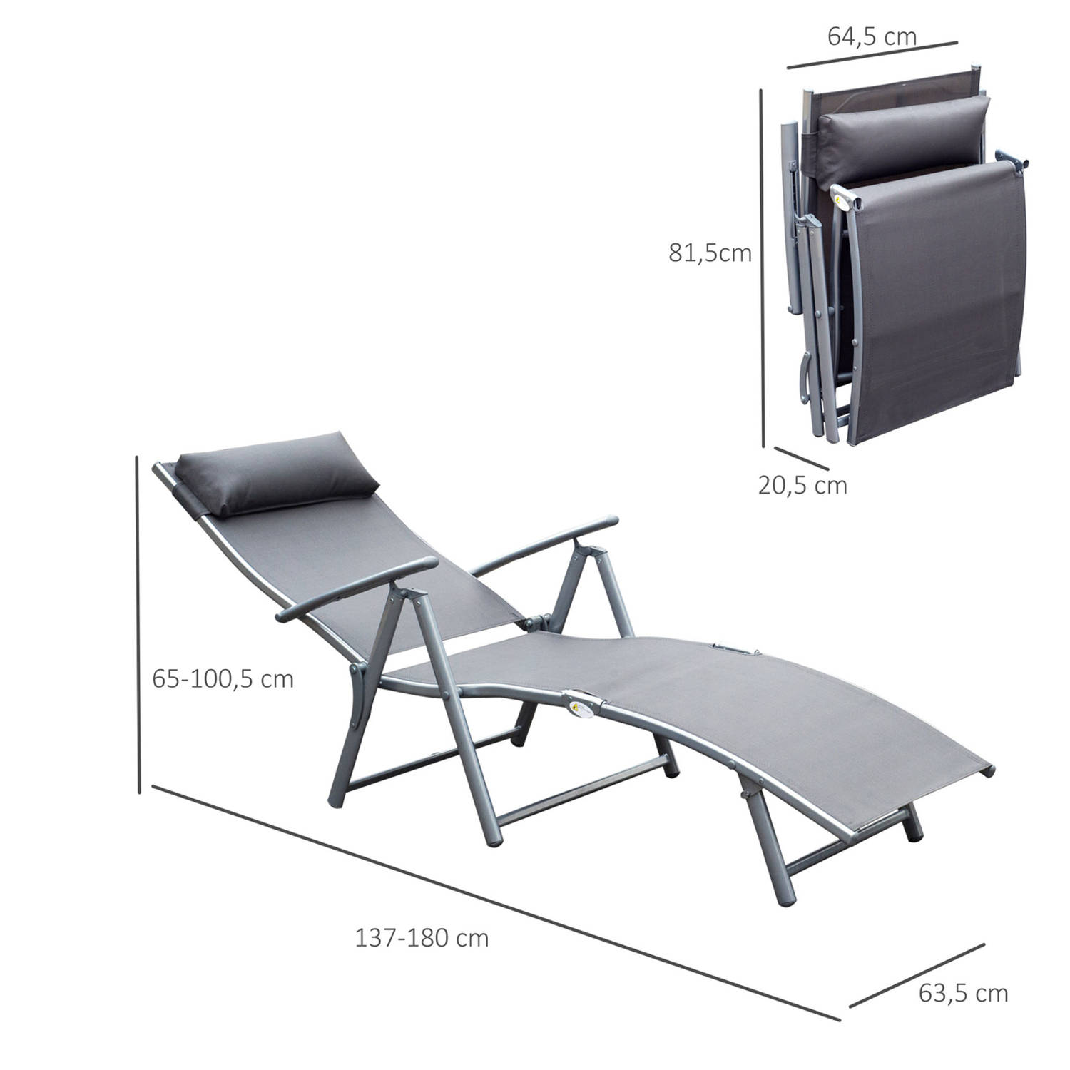 strip knelpunt Executie Zonnestoel - Ligbed - Zonnebed - Ligbedden tuinmeubelen - Ligbed tuin -  Strandstoel - Relaxstoel - Verstelbare stoel | Blokker