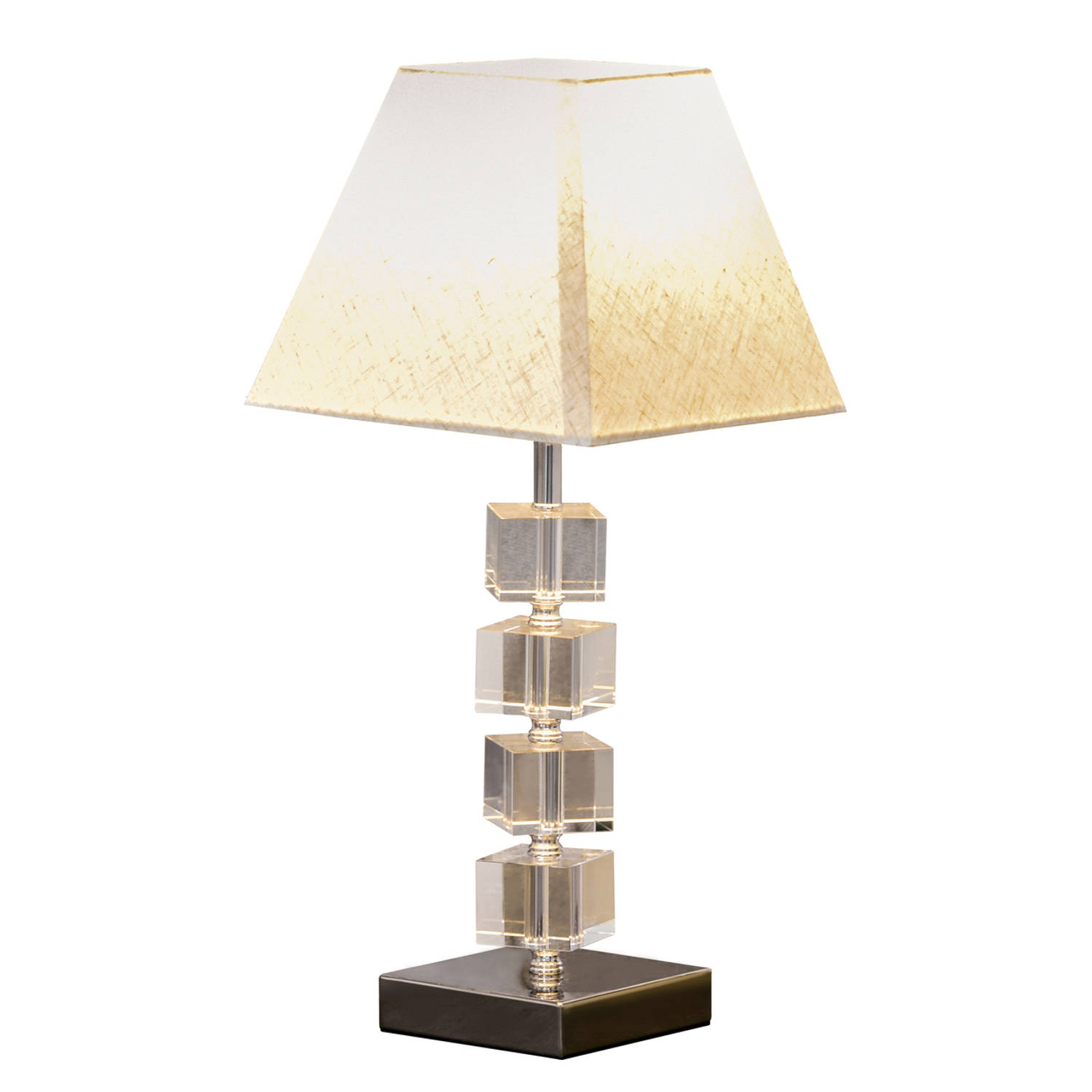 Tafellamp - Lampen - Tafellamp Woonkamer/slaapkamer - Stoffen Lampenkap - Modern - Kristallen