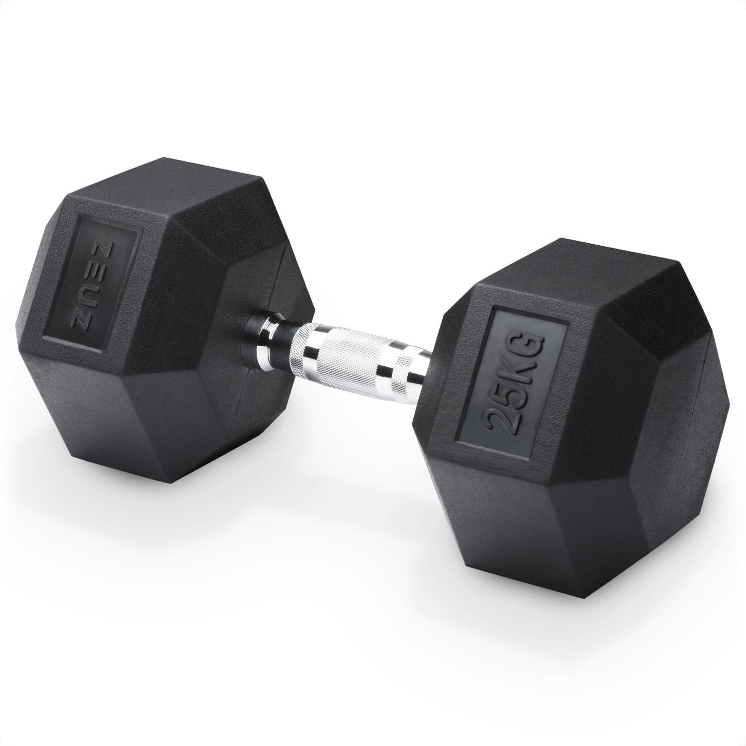 ZEUZ® Hexa Dumbbell 1 Stuk 25 KG – Hexagon Gewichten – Crossfit, Fitness & Krachttraining Dumbell