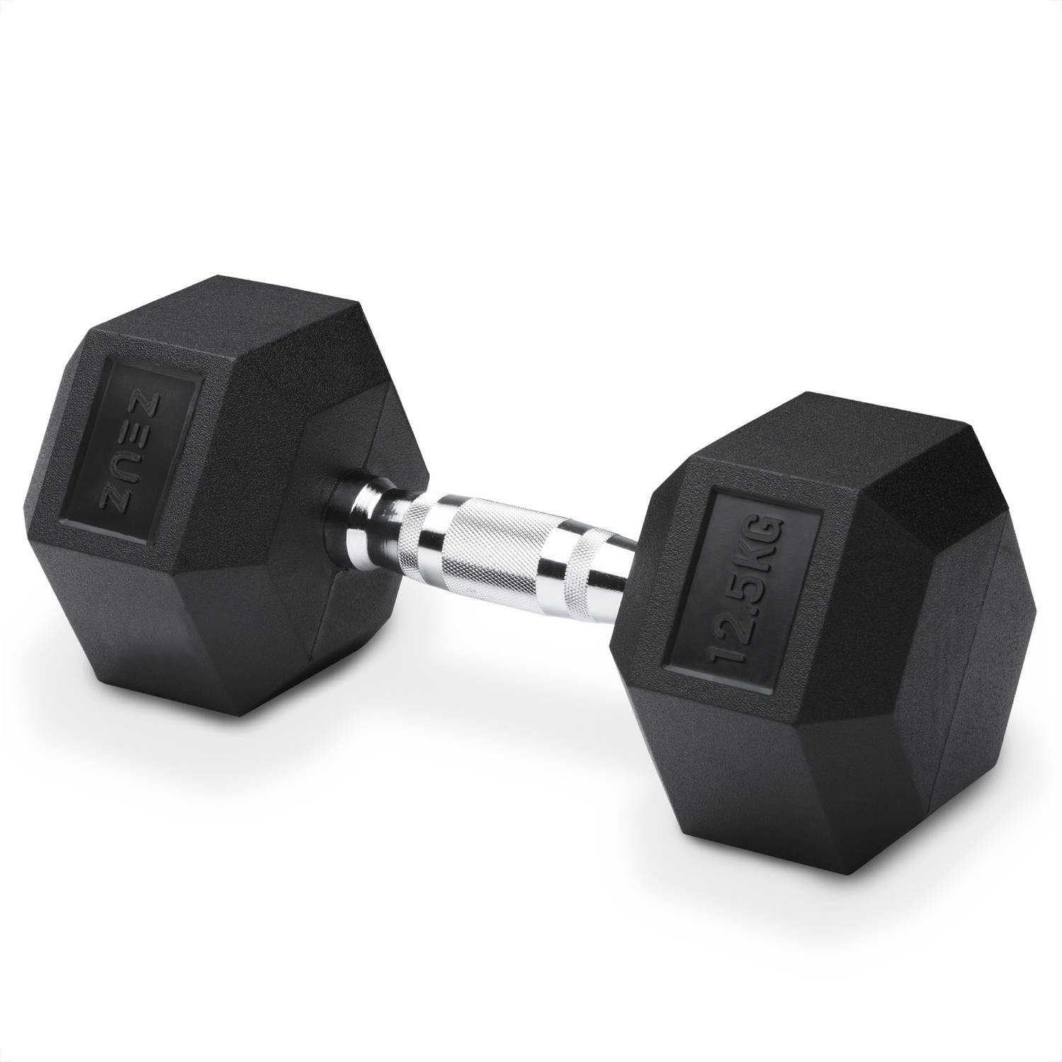 ZEUZ® Hexa Dumbbell 1 Stuk 12,5 KG – Hexagon Gewichten – Crossfit, Fitness & Krachttraining Dumbell