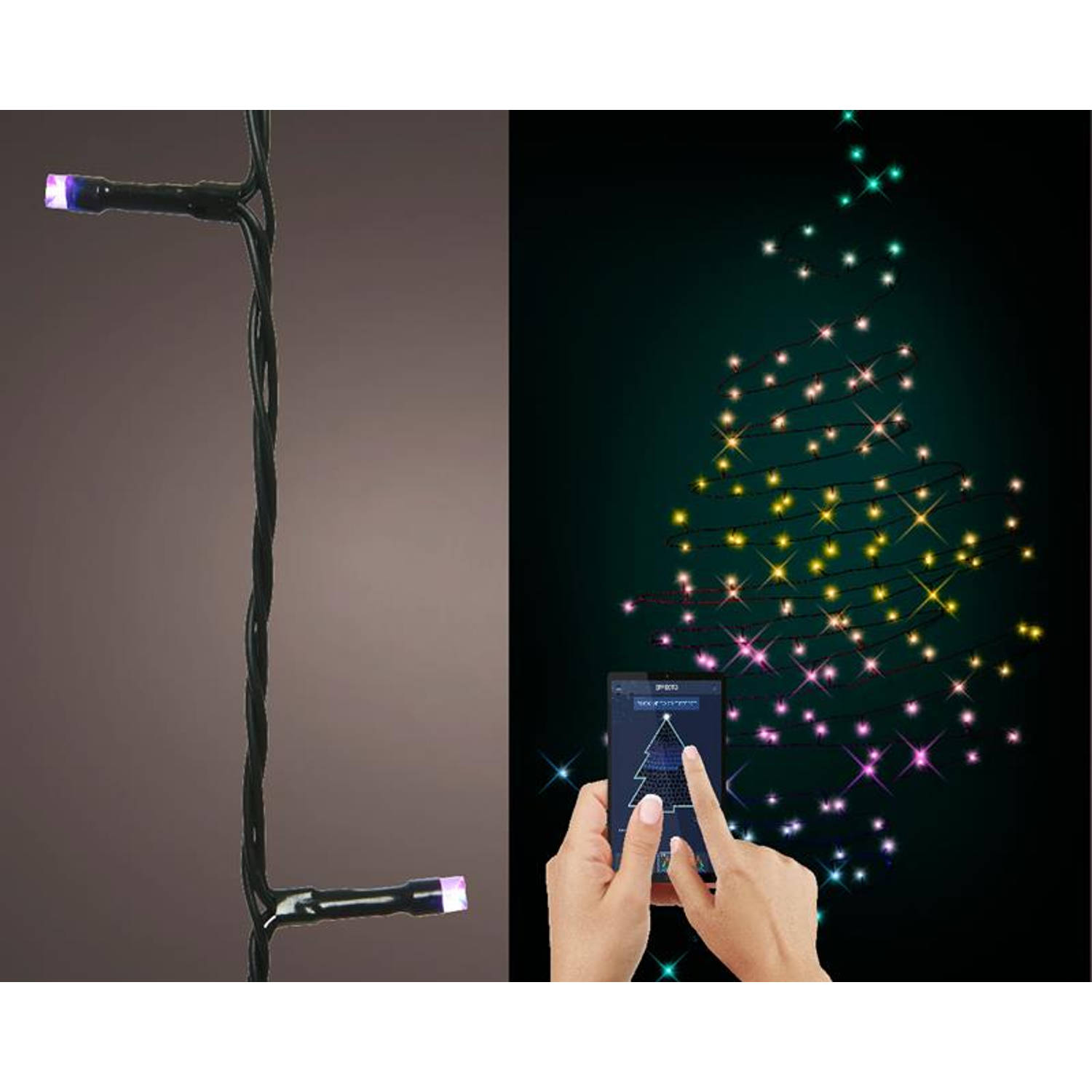 LED App-controlled dancing lights 50L
