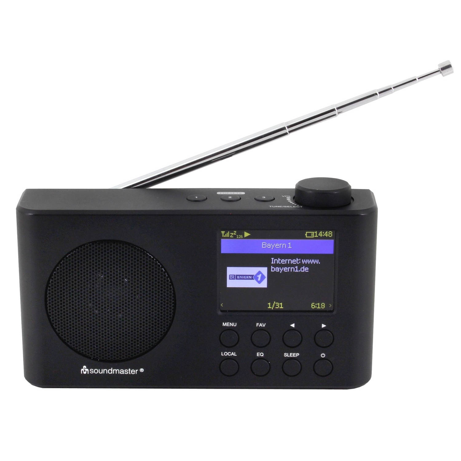 soundmaster IR6500SW Tafelradio met internetradio Internet, DAB+, FM Bluetooth, DAB+, Internetradio,
