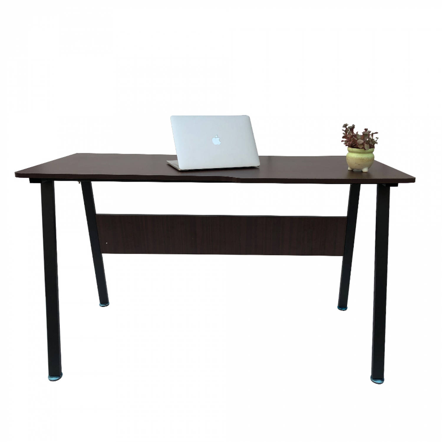 hoeveelheid verkoop gazon Specialiteit Computertafel bureau Stoer - industrieel vintage - 130 cm breed - zwart  metaal bruin hout | Blokker