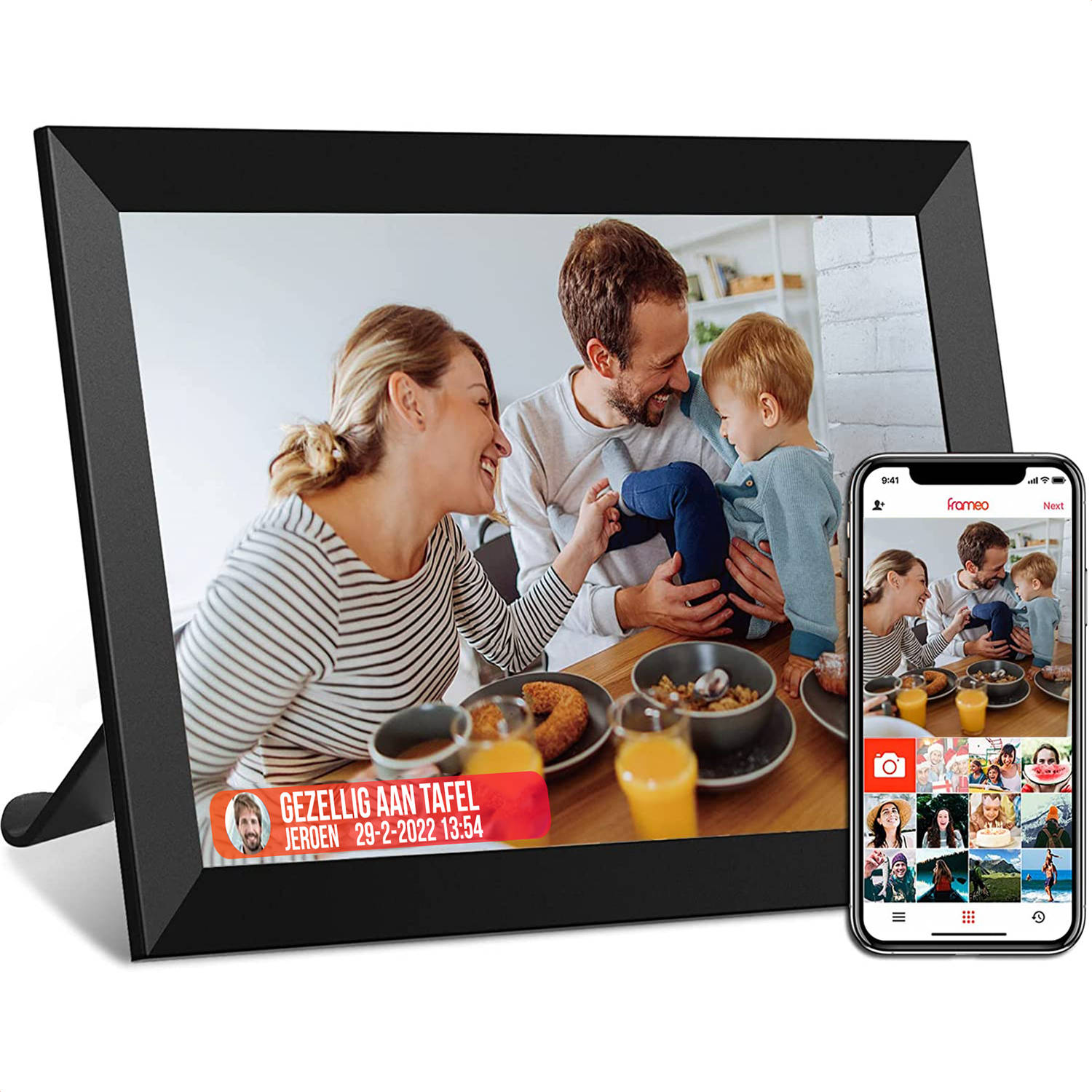 Strex Digitale Fotolijst Met Wifi 10.1 Inch Touchscreen Full Hd 1920x1200 Frameo Software Via App