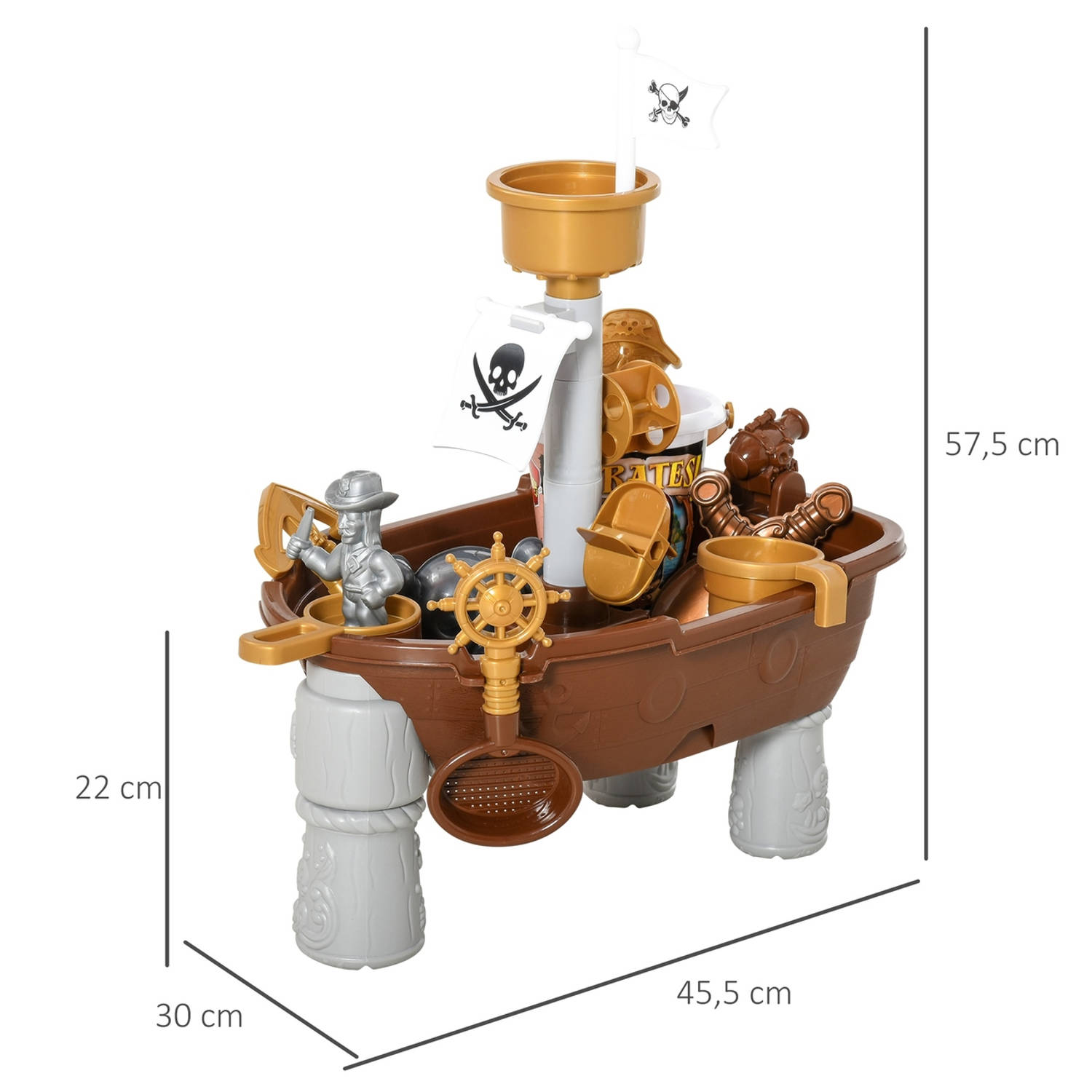 Piraten - Zandbak - Zandbak tafel - Zandbak speelgoed - - Watertafel - Zandtafel | Blokker